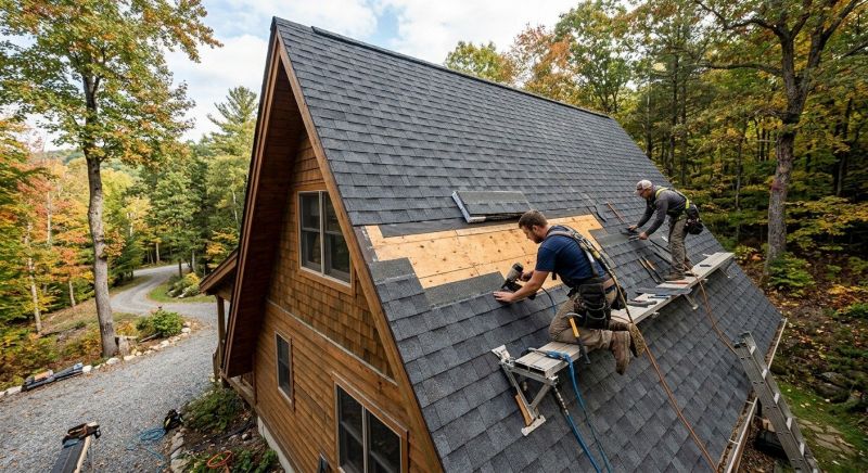 A Frame Roof Repair in Powhatan, VA