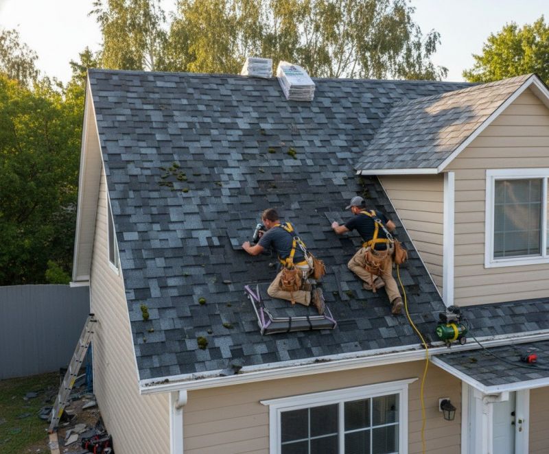 Our team working on Roofing Service projects in Powhatan, VA