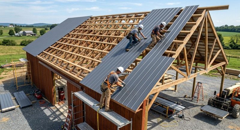 Barn Roof Construction in Powhatan, VA