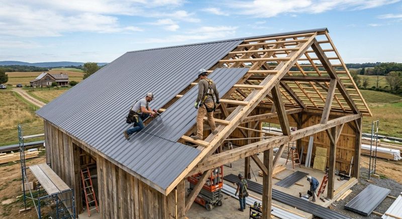 Barn Roof Installation in Powhatan, VA
