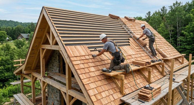 Cedar Roof Installation in Cumberland, VA