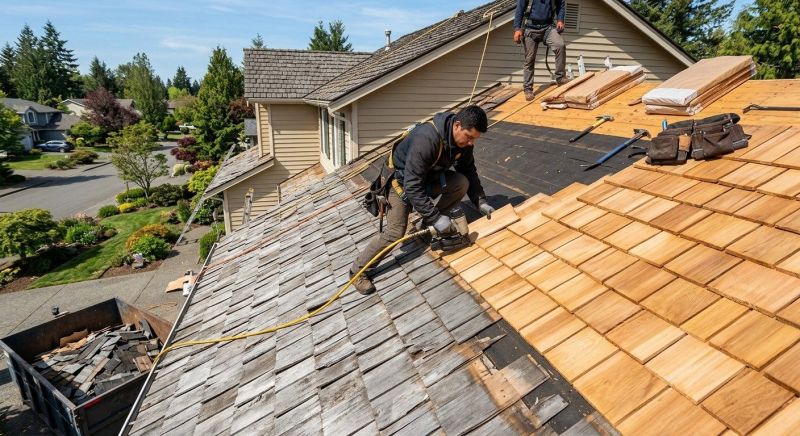 Cedar Roof Replacement in Midlothian, VA