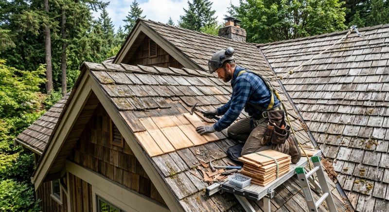 Cedar Shingles Repair in Midlothian, VA