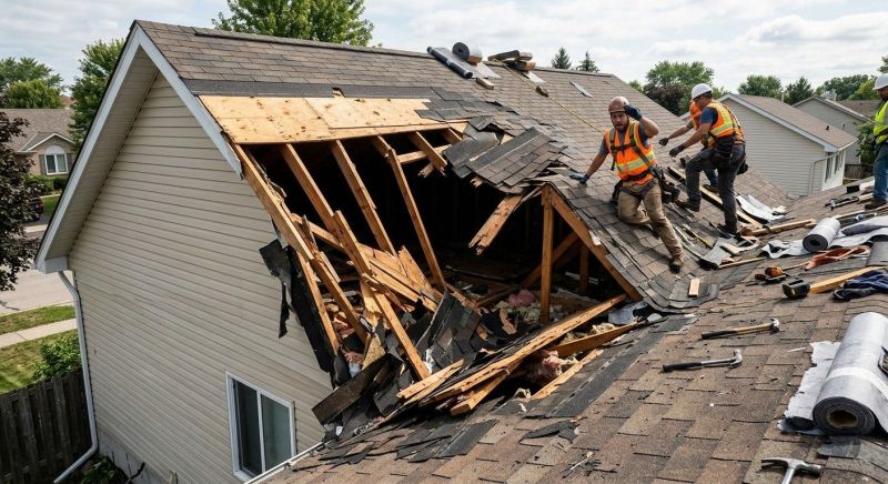 Collapsing Roof Repair in Powhatan, VA