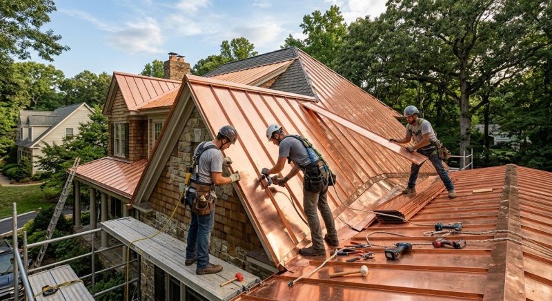 Copper Roof Installation in Powhatan, VA