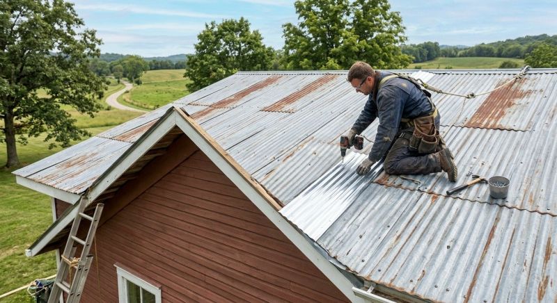 Corrugated Roof Repair in Amelia County, VA