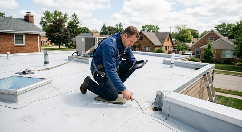Flat Roof Inspection in Powhatan, VA