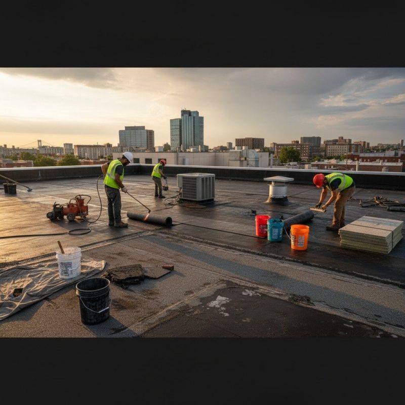 Flat Roof Repair in Amelia Court House, VA