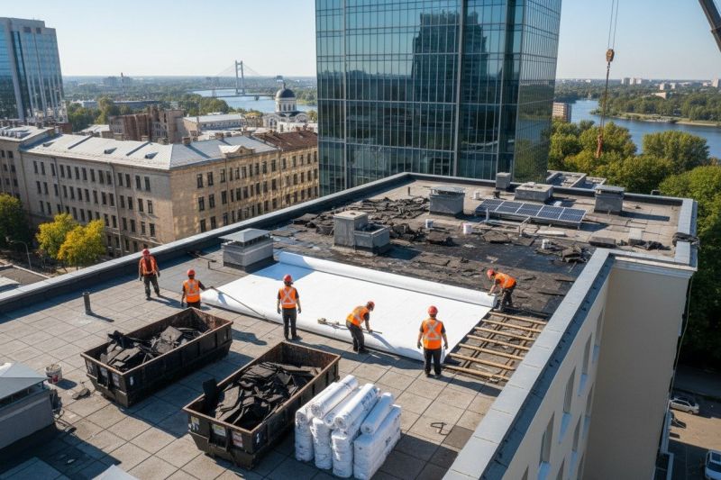 Flat Roof Replacement in Mineral, VA