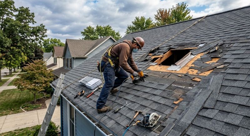 Hail Damage Roof Repair in Amelia County, VA