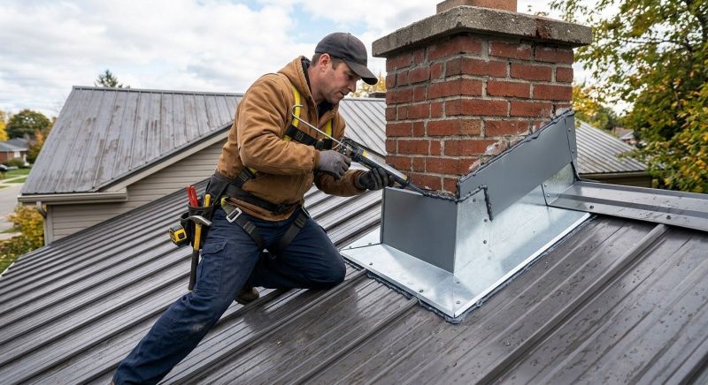 Metal Roof Flashing Repair in Powhatan, VA