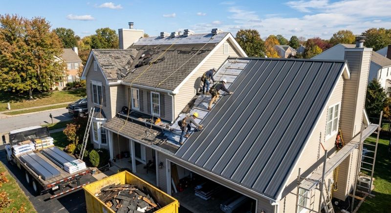 Metal Roof Replacement in Midlothian, VA