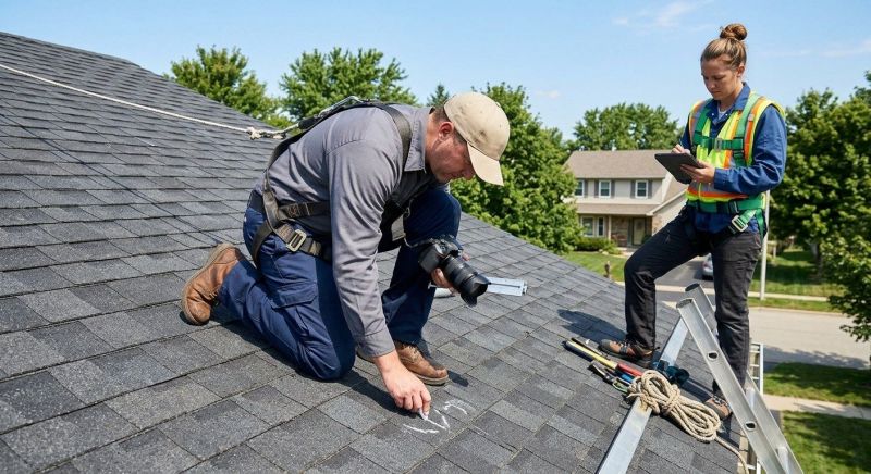 Roof Damage Inspection in Kents Store, VA