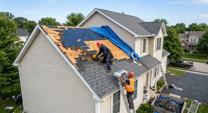 Roof Damage Restoration in Montpelier, VA
