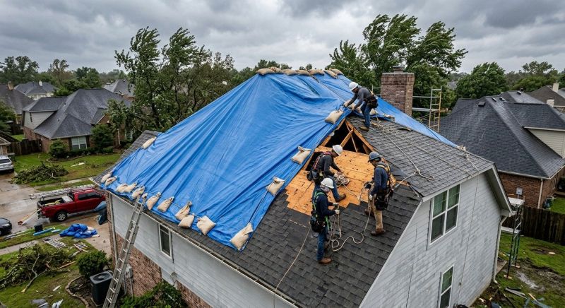 Roof Damage Restoration in Rockville, VA