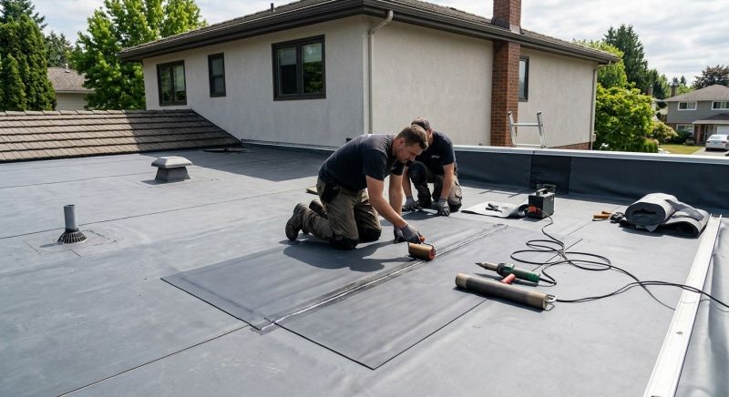 Rubber Roof Repair in Midlothian, VA