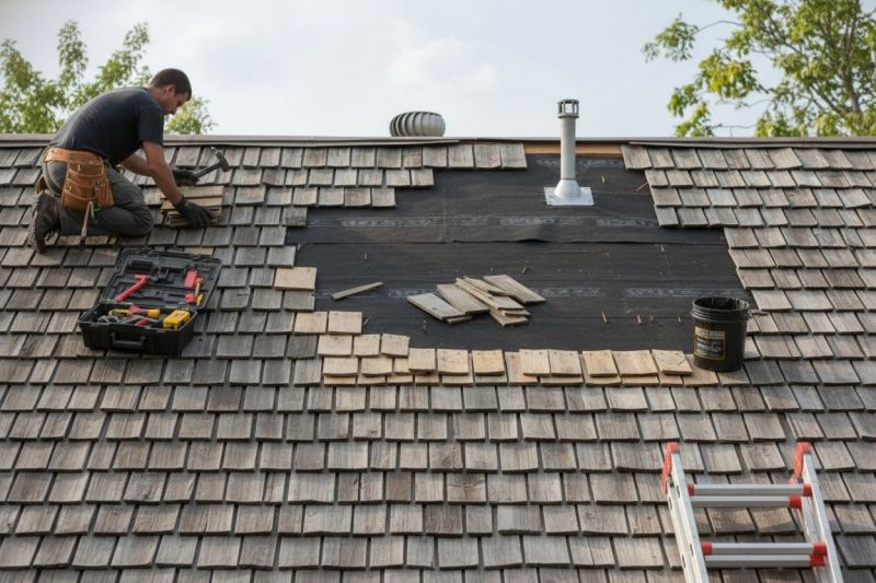 Shake Shingle Repair in Chesterfield, VA