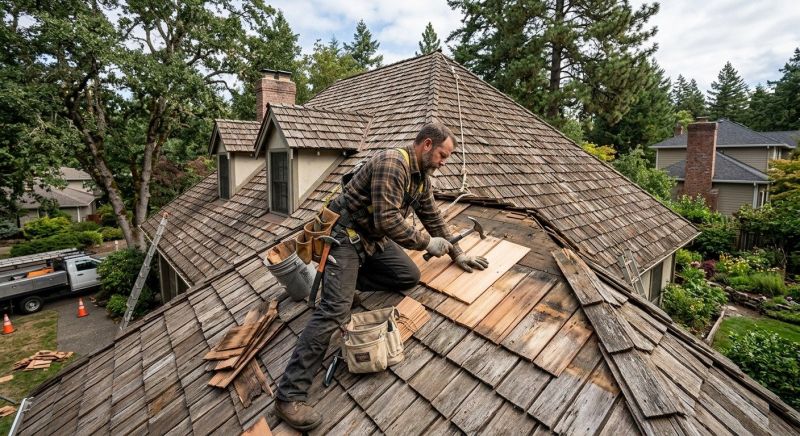 Shake Shingle Repair in Kents Store, VA