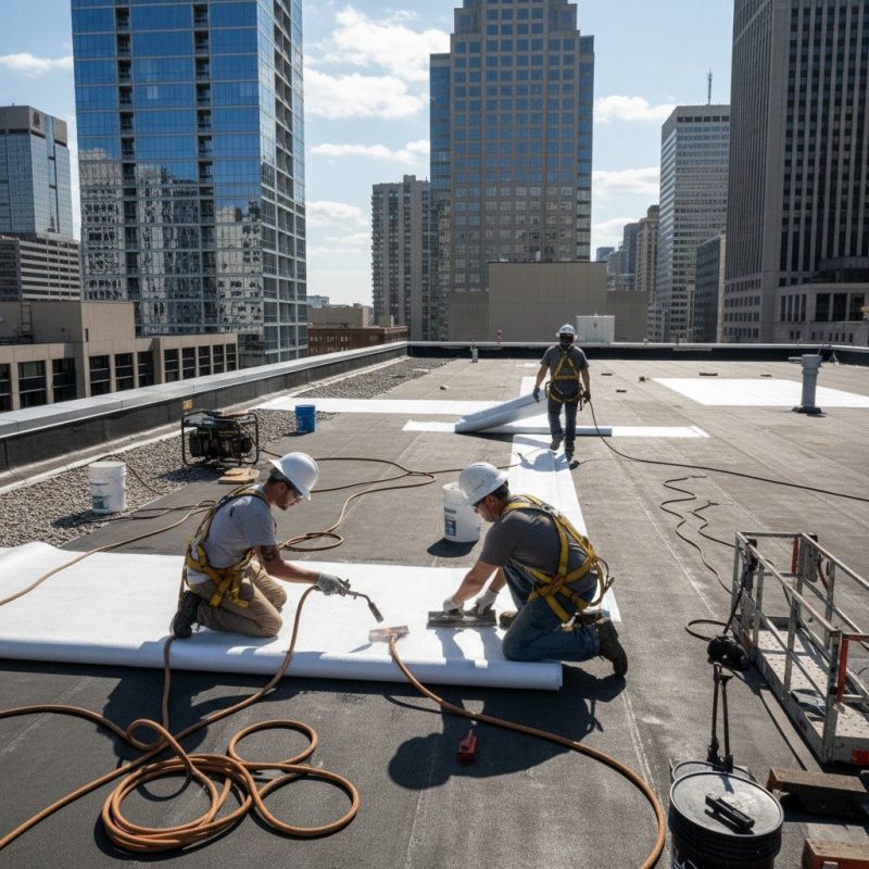 Single Ply Roof Repair in Glen Allen, VA