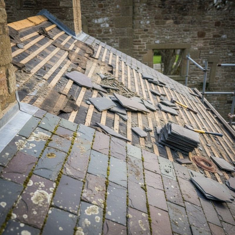 Slate Roof Replacement in Henrico County, VA