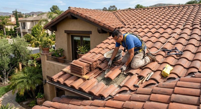 Spanish Tile Roof Repair in Powhatan, VA