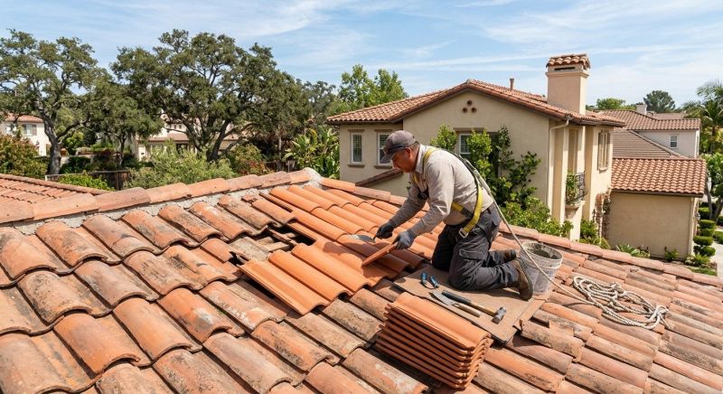 Spanish Tile Roof Repair in Powhatan, VA