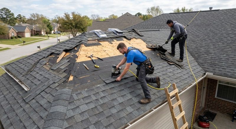 Storm Damage Roof Repair in Cartersville, VA