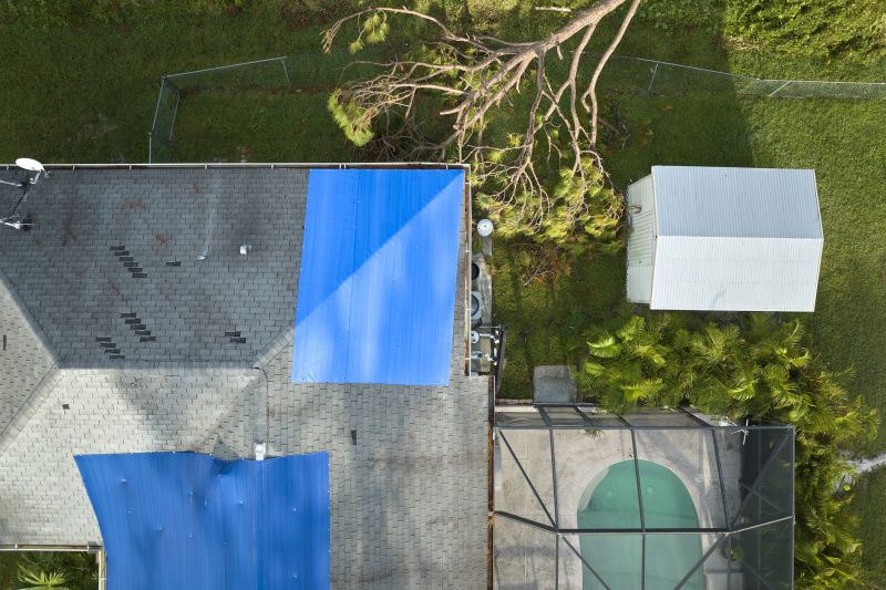 Storm Damage Roof Tarping in Powhatan, VA