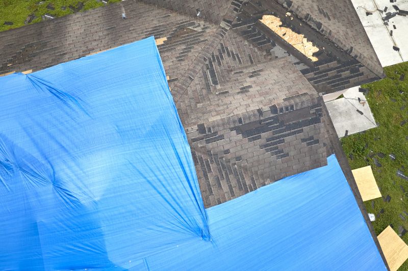 Storm Damage Roof Tarping in Powhatan, VA