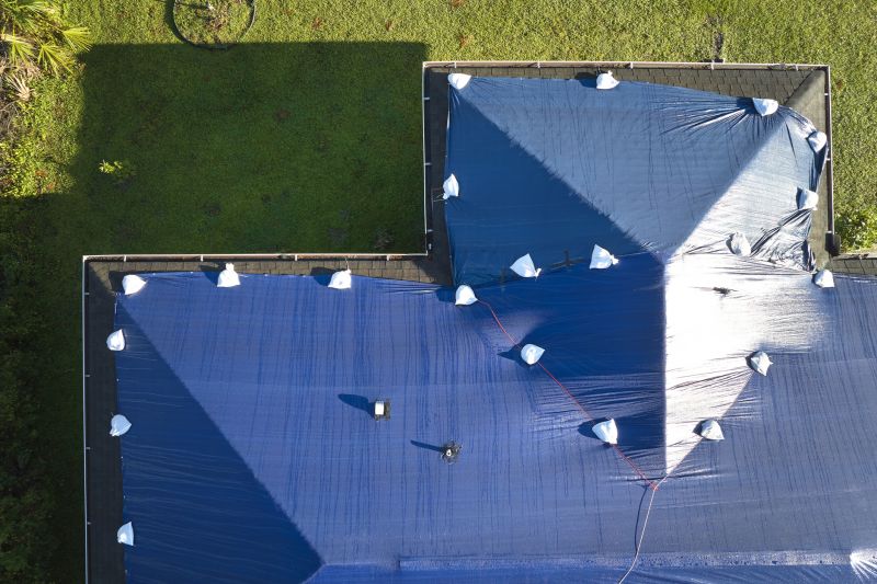 Storm Damage Roof Tarping in Powhatan, VA
