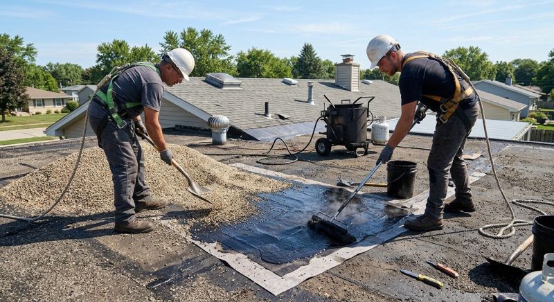 Tar And Gravel Roof Repair in Cartersville, VA