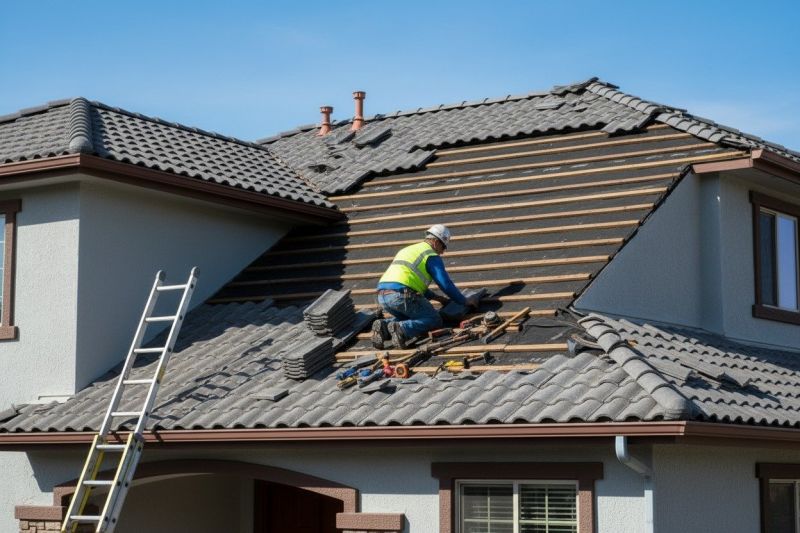 Tile Roof Repair in Amelia Court House, VA