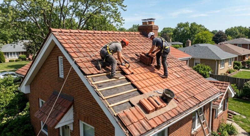 Tile Roof Repair in Kents Store, VA