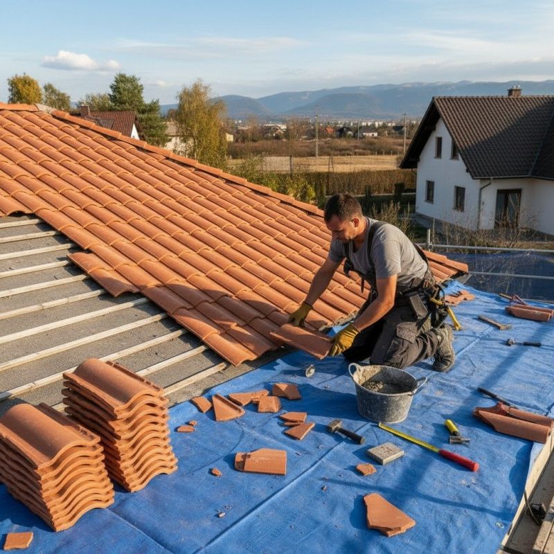 Tile Roof Repair in Moseley, VA