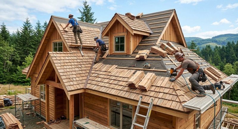 Wood Roofing Installation in Moseley, VA