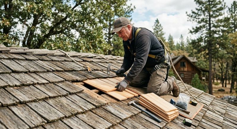 Wood Shake Roof Repair in Chesterfield County, VA
