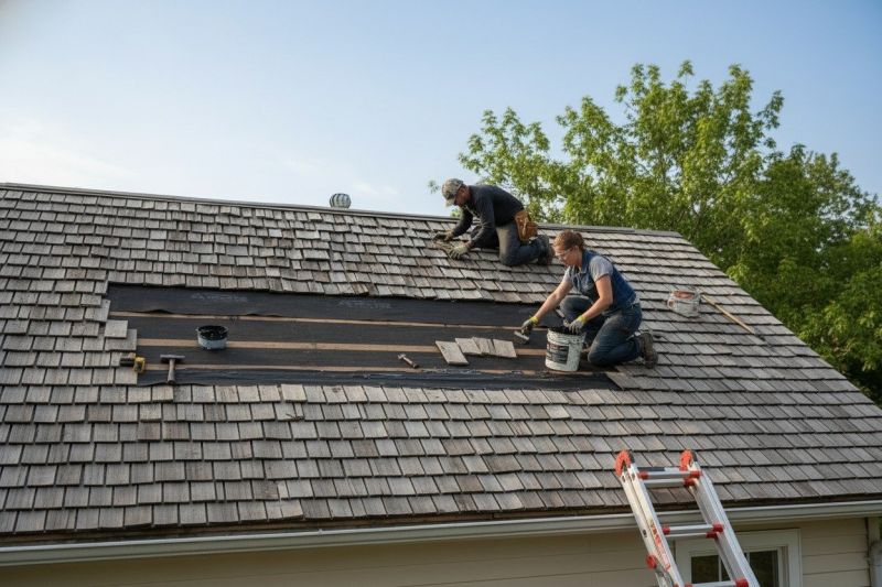 Wood Shake Roof Repair in Midlothian, VA
