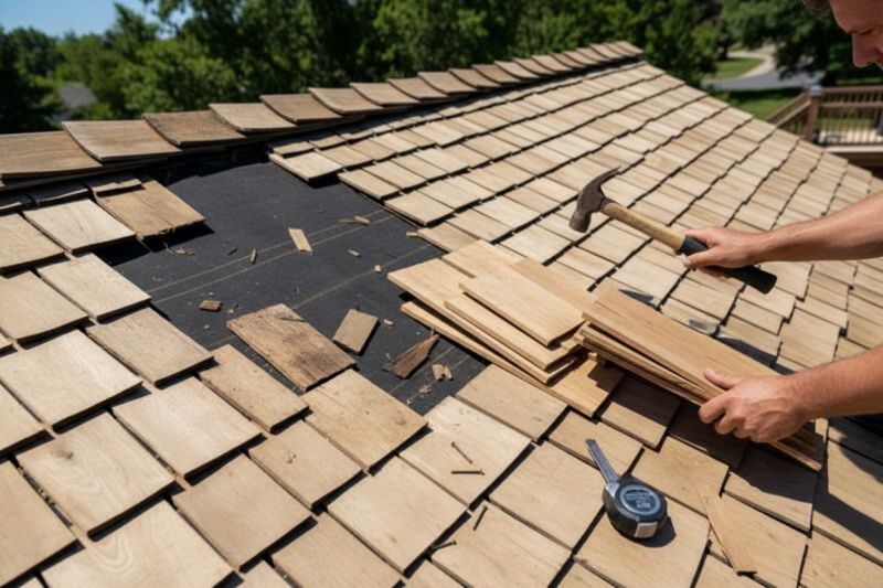 Wood Shake Roof Repair in Moseley, VA