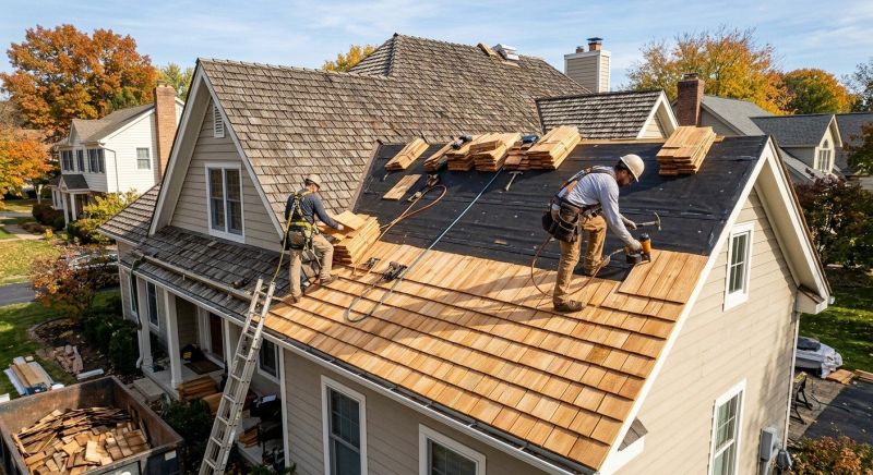 Wood Shake Roof Replacement in Kents Store, VA