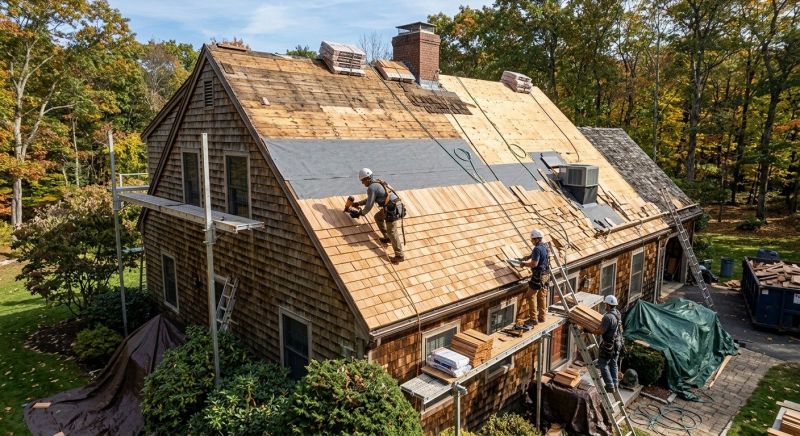 Wood Shingle Roof Replacement in Powhatan, VA
